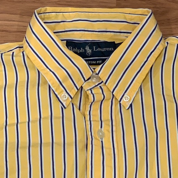 Ralph Lauren L/S Striped Casual Dress Shirt Size L - Picture 5 of 6